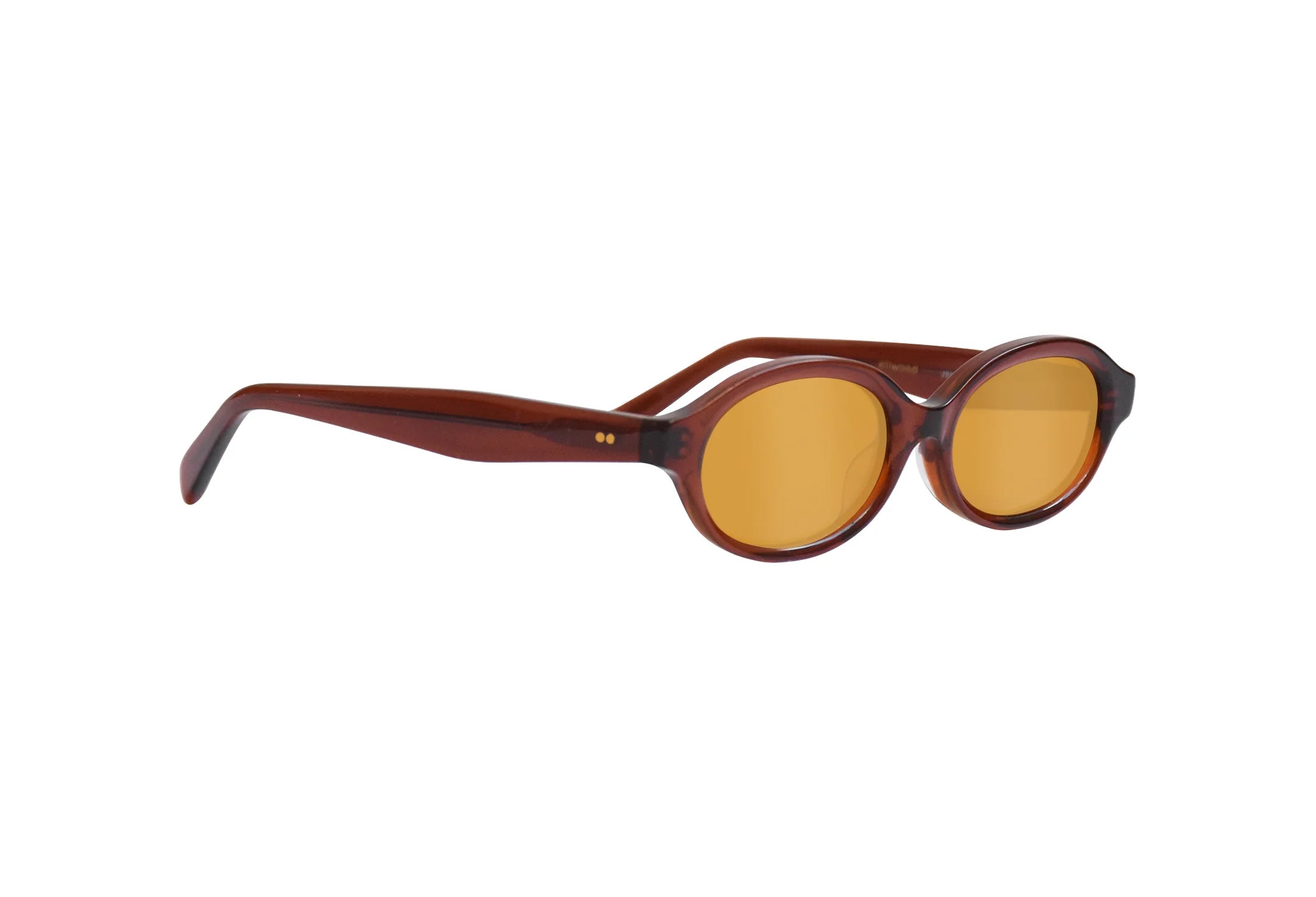 Óculos-de-sol-de-bio-acetato-oval-pequeno-Bru-Âmbar-lado