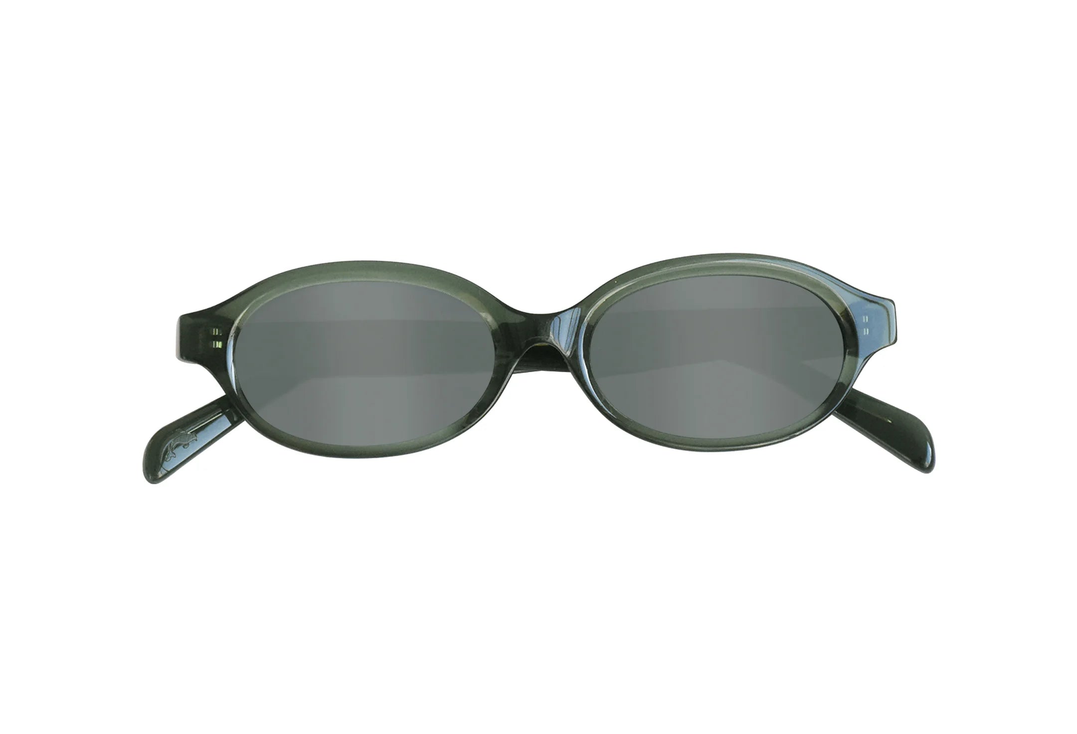 Óculos-de-sol-de-bio-acetato-oval-pequeno-Bru-Verde-foco
