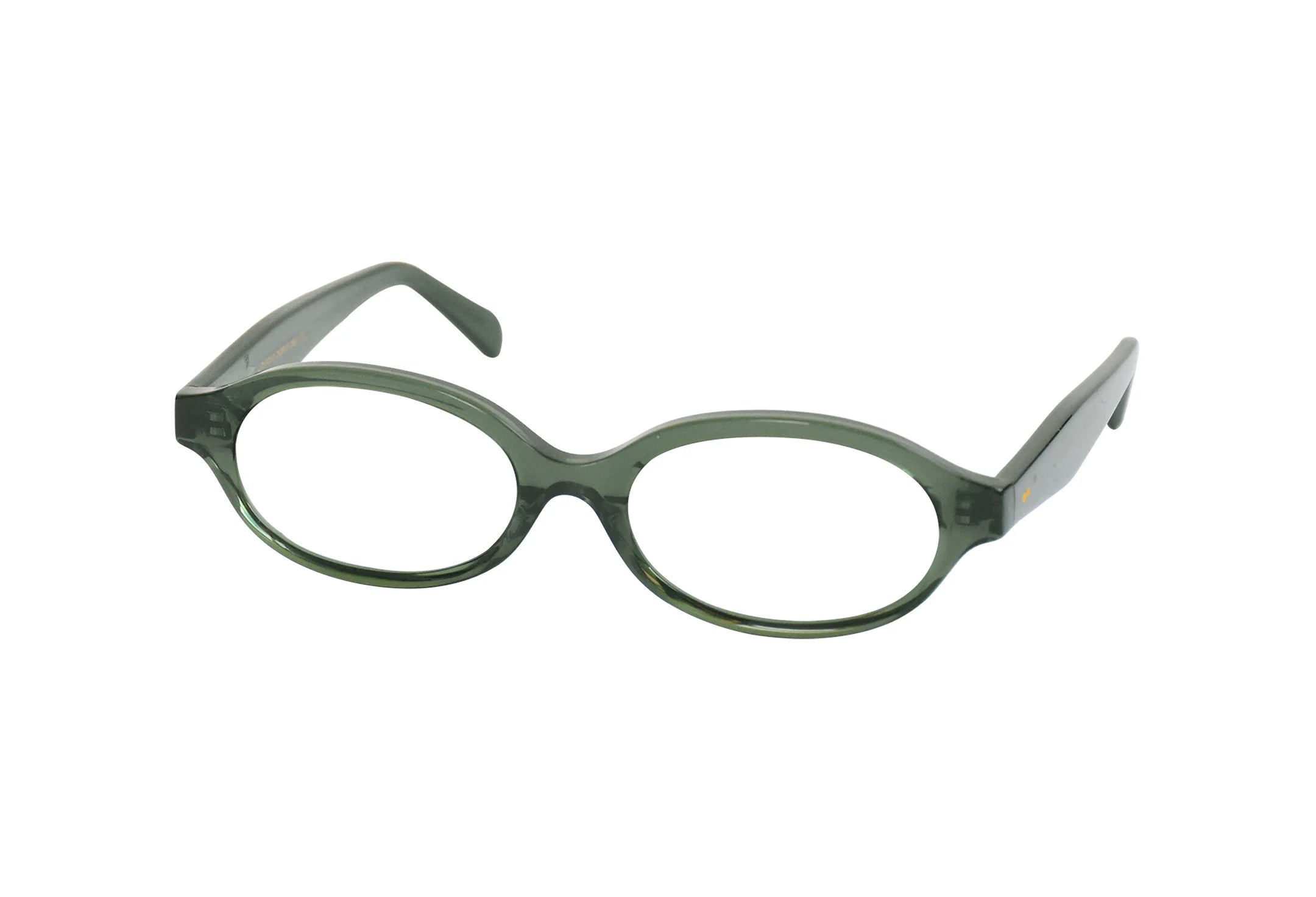 Óculos-de-grau-de-bio-acetato-oval-pequeno-Bru-Verde-inteiro