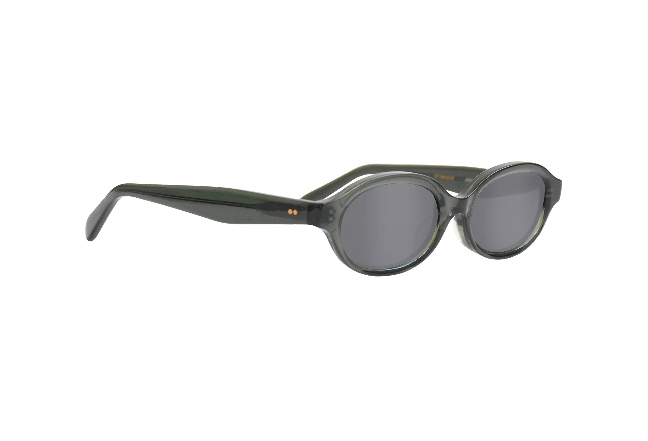 Óculos-de-sol-de-bio-acetato-oval-pequeno-Bru-Verde-lado