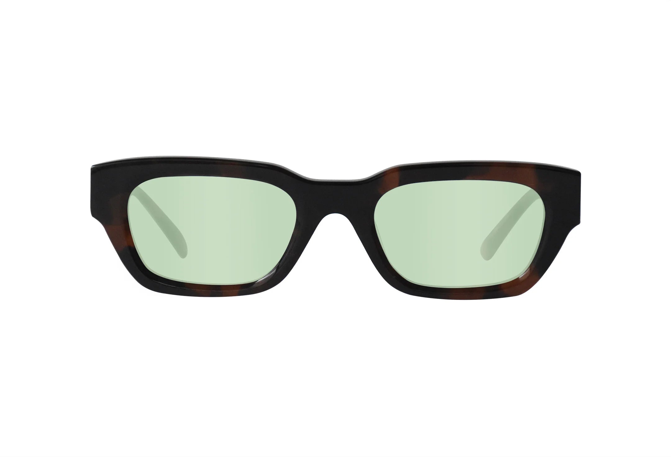 Óculos-de-sol-retangular-tortoise-Demétrius-frente