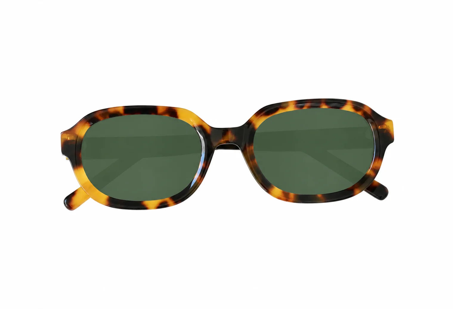 Óculos-de-bio-acetato-de-sol-Retangular-classico-Elba-Tortoise-mel-foco