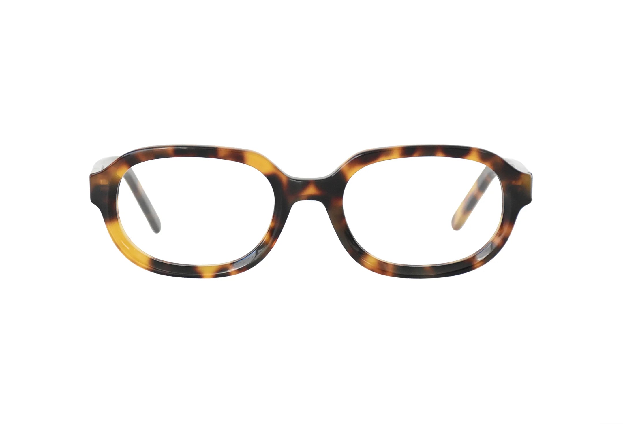 Óculos-de-bio-acetato-de-grau-Retangular-Elba-Tortoise-mel-frente