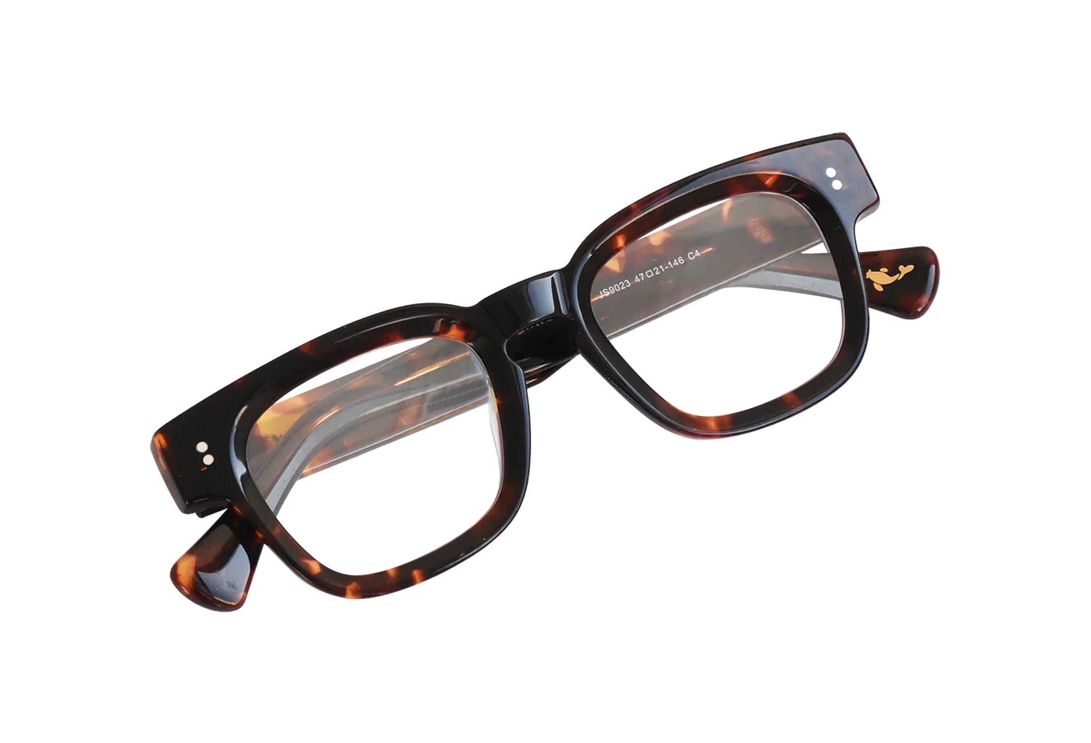 Óculos-de-grau-de-vio-acetato-tortoise-quadrado-Hadid-frente