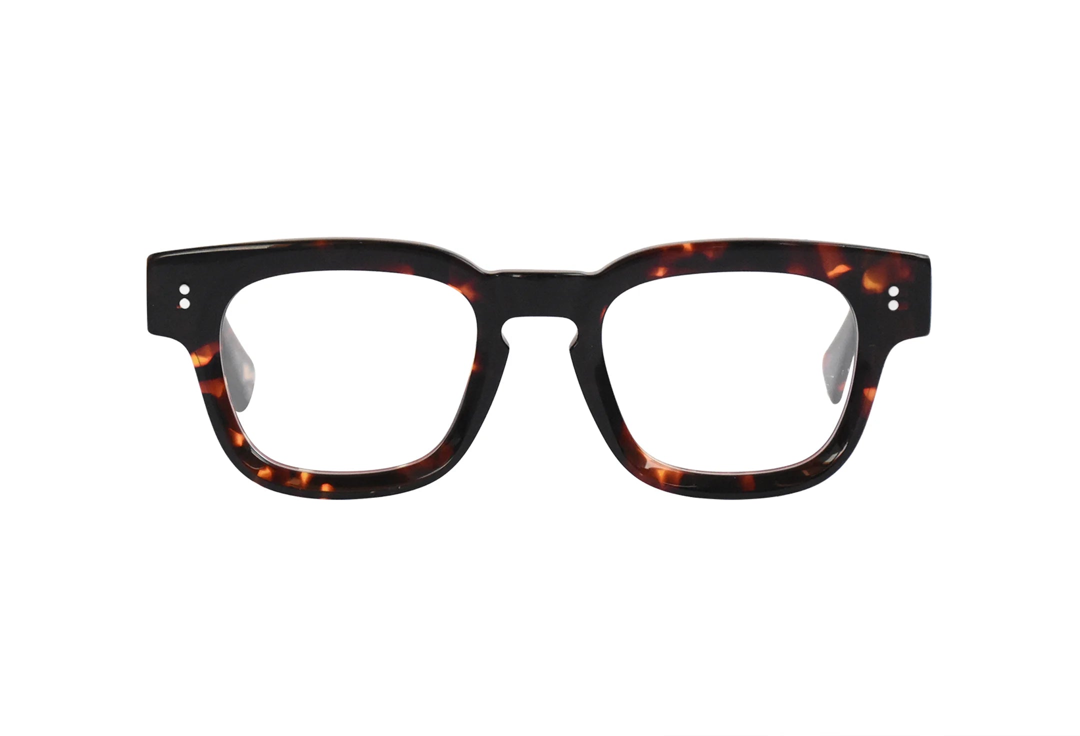 Óculos-de-grau-de-vio-acetato-tortoise-quadrado-Hadid-frente