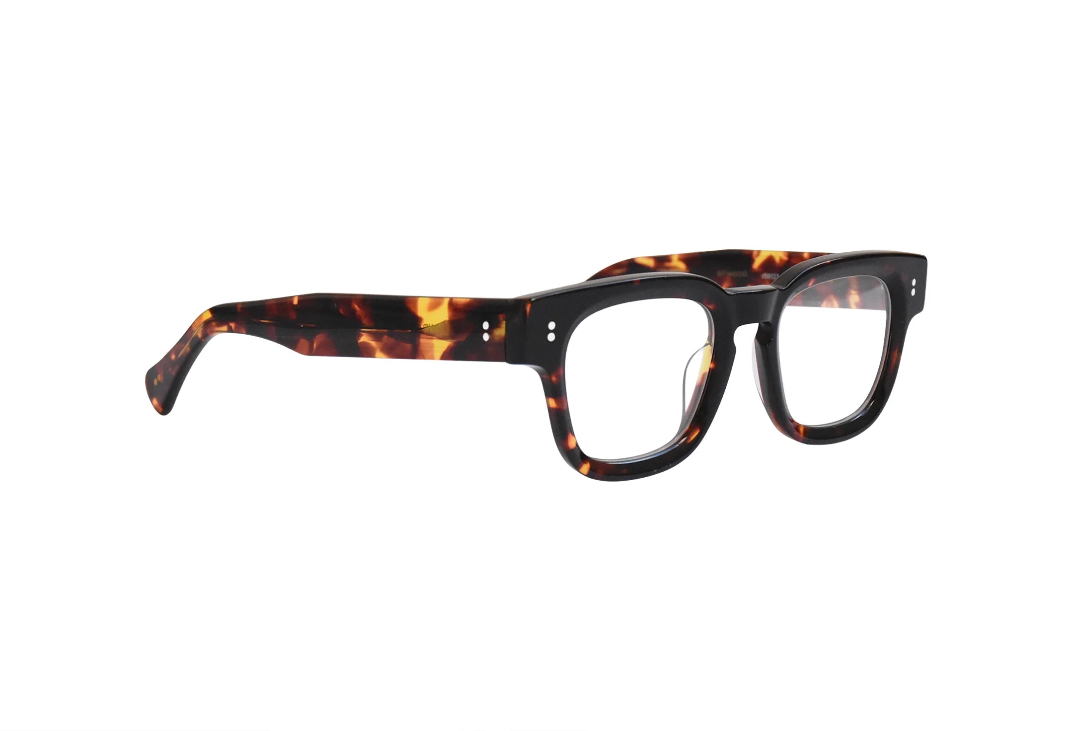 Óculos-de-grau-de-vio-acetato-tortoise-quadrado-Hadid-lado