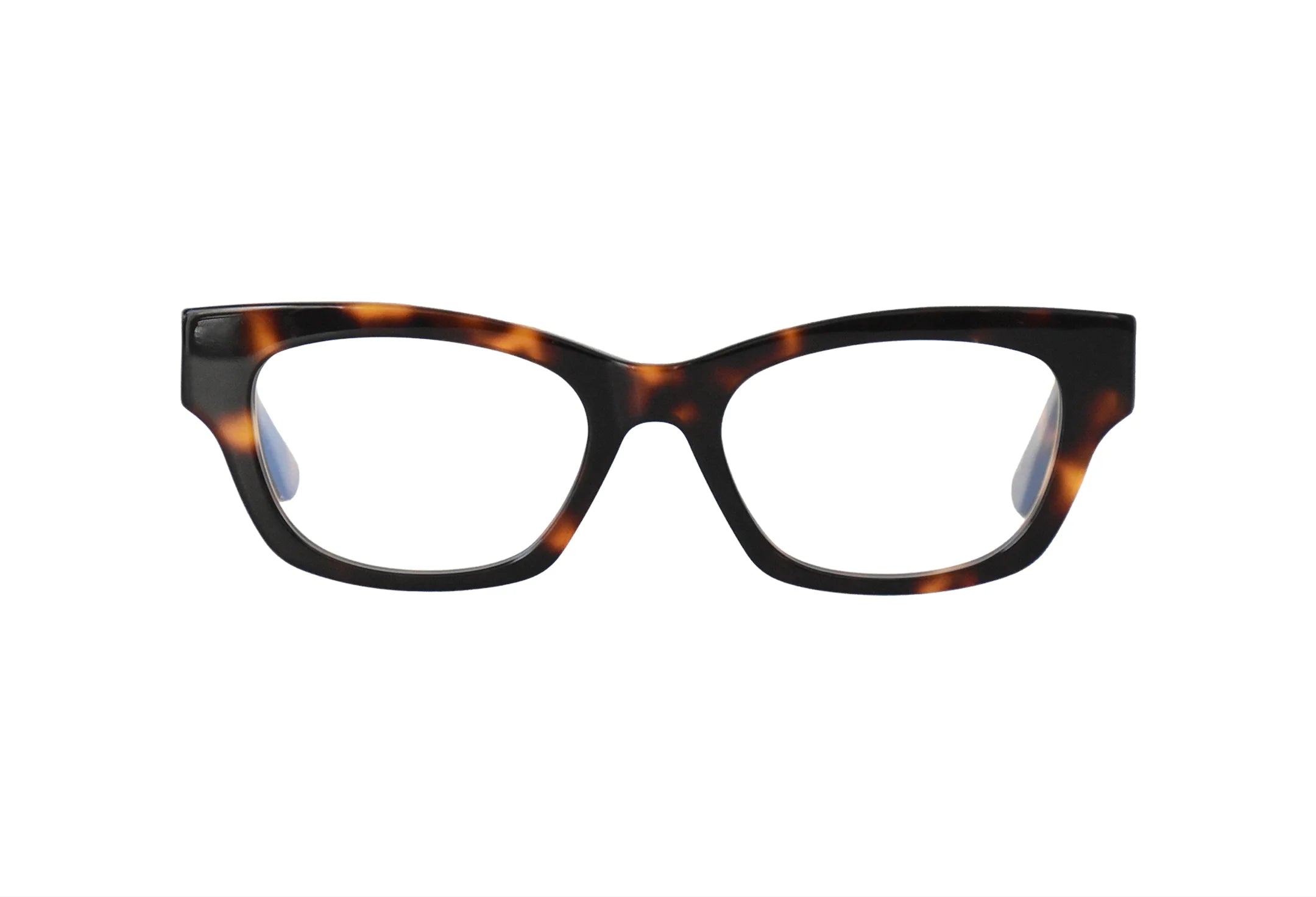 Óculos-de-bio-acetato-de-grau-retangular-moderno- Suki-Tortoise-frente