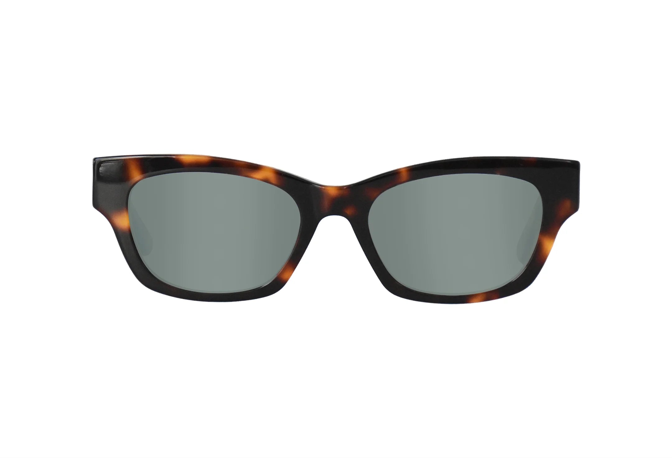 Óculos-de-Bio-acetato-Solar-moderno-retangular-Suki-Tortoise-frente