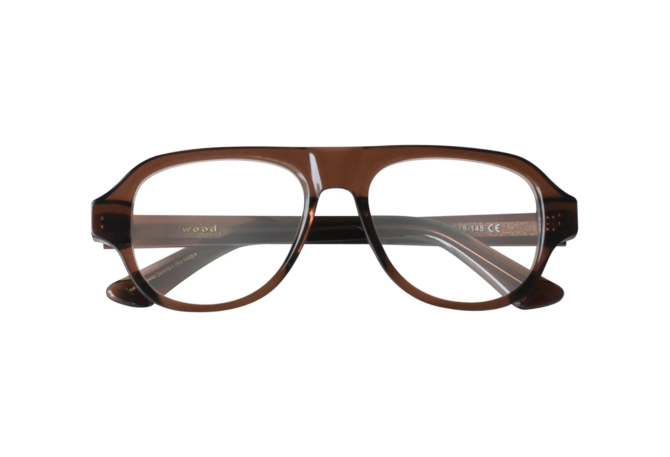 Óculos-de-grau-navegador-marrom-Vitara-frente