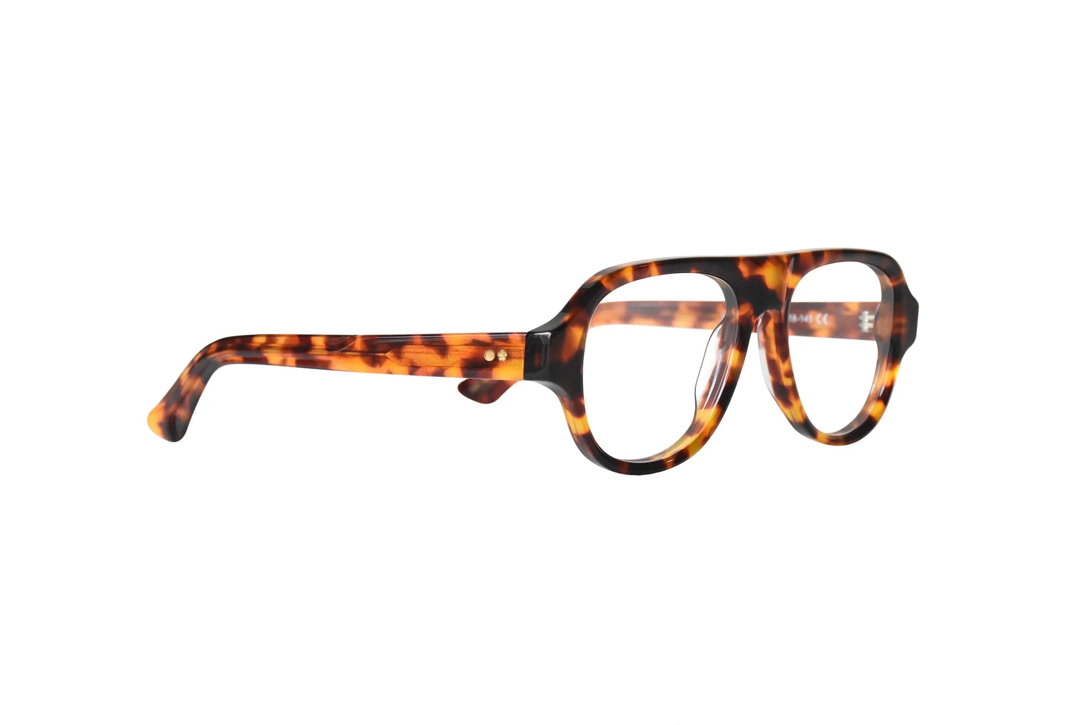 Óculos-de-grau-navegador-tortoise-Vitara-lado